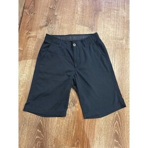 Under Armour HeatGear Mens Golf Shorts Black Size 30 Flat Front Performance
